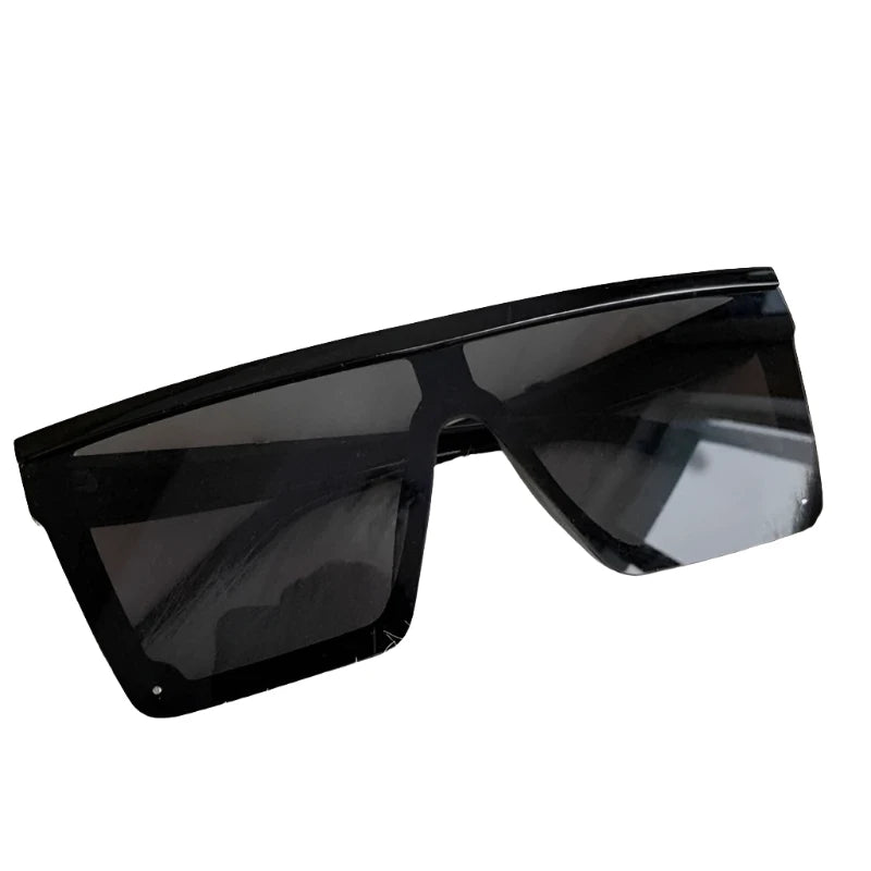 B187 Classic White Gradient Square Sunglasses