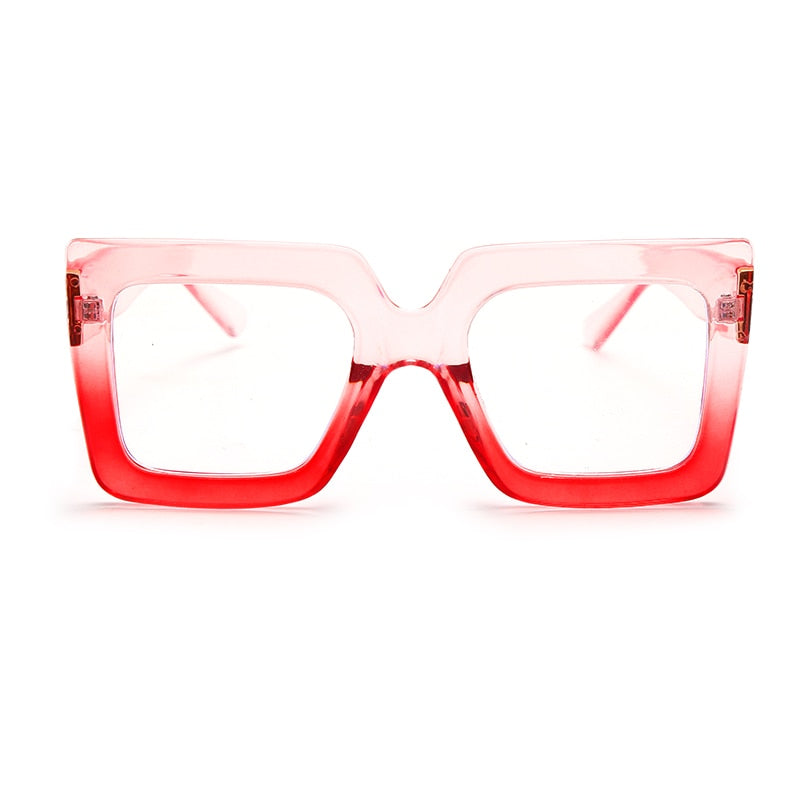 Square Glasses Frame Retro Women Colorful Frame