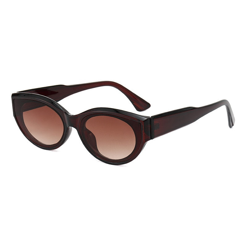 The New Retro Oval Frame Sunglasses