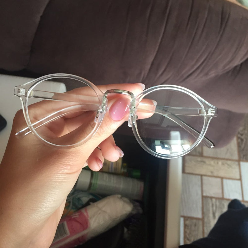 Fashion Transparent Round Glasses Frame