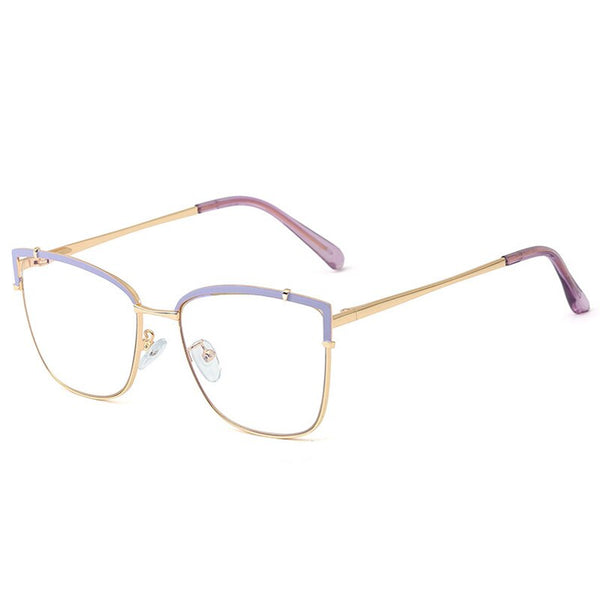 Metal Cat Eye Women Glasses Frame