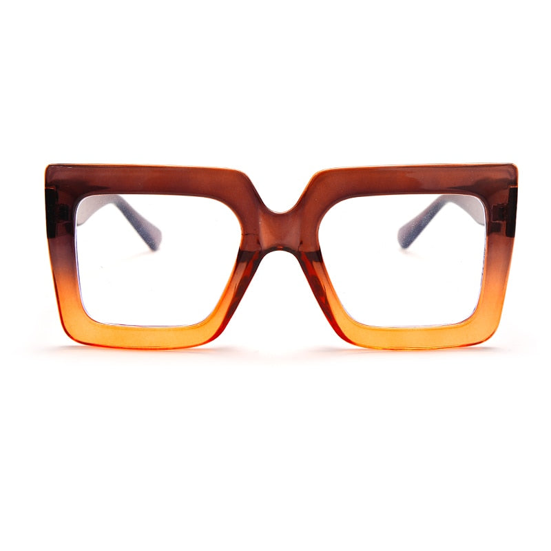 Square Glasses Frame Retro Women Colorful Frame