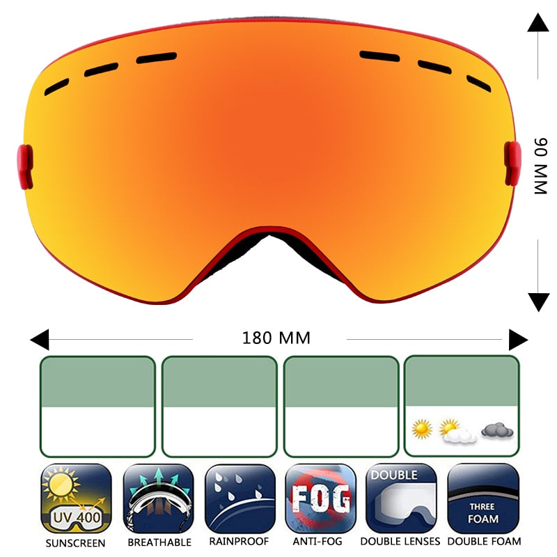 Ski Goggles Men Women Winter