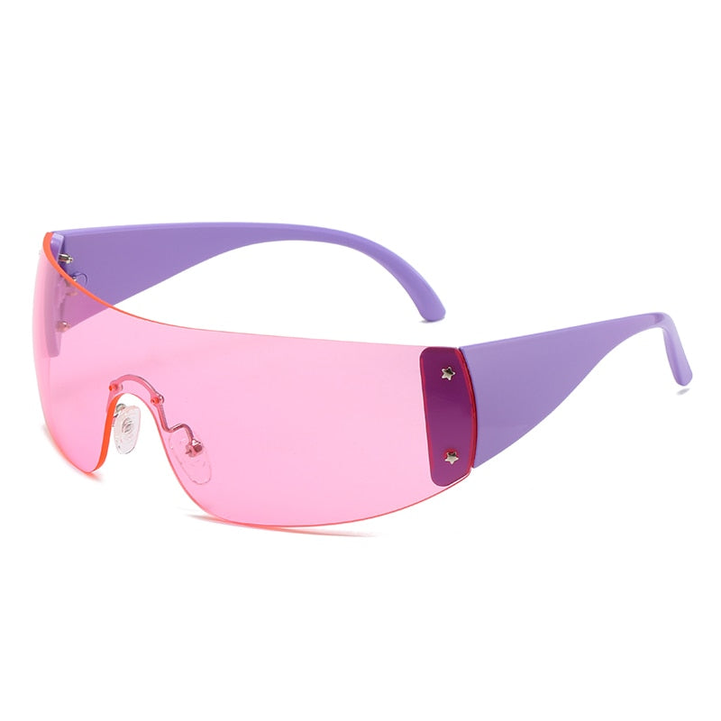 New Punk One Piece Sunglasses UV400